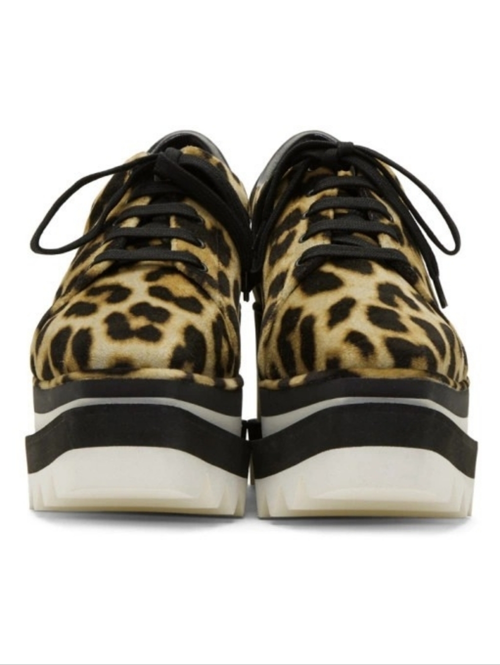 GUC Stella McCartney Elyse Leopard Sneakers Size 41 - Picture 5 of 13